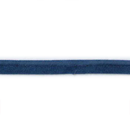 Alcantara (imiteret) piping, blå