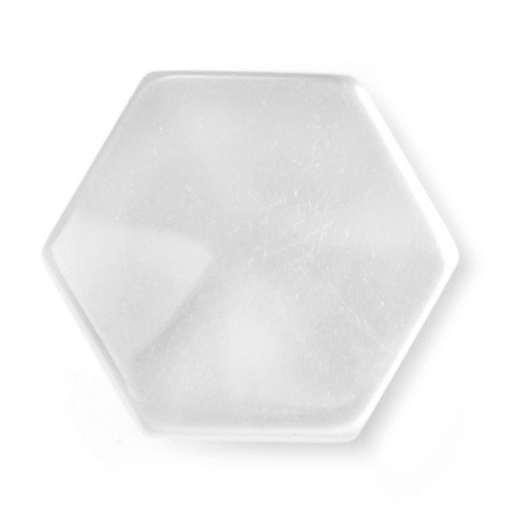Knapper, hvid, diamantform,15 mm (00014)