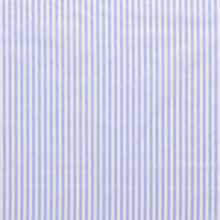Poplin striber, metervare 1400 mm, lyseblå