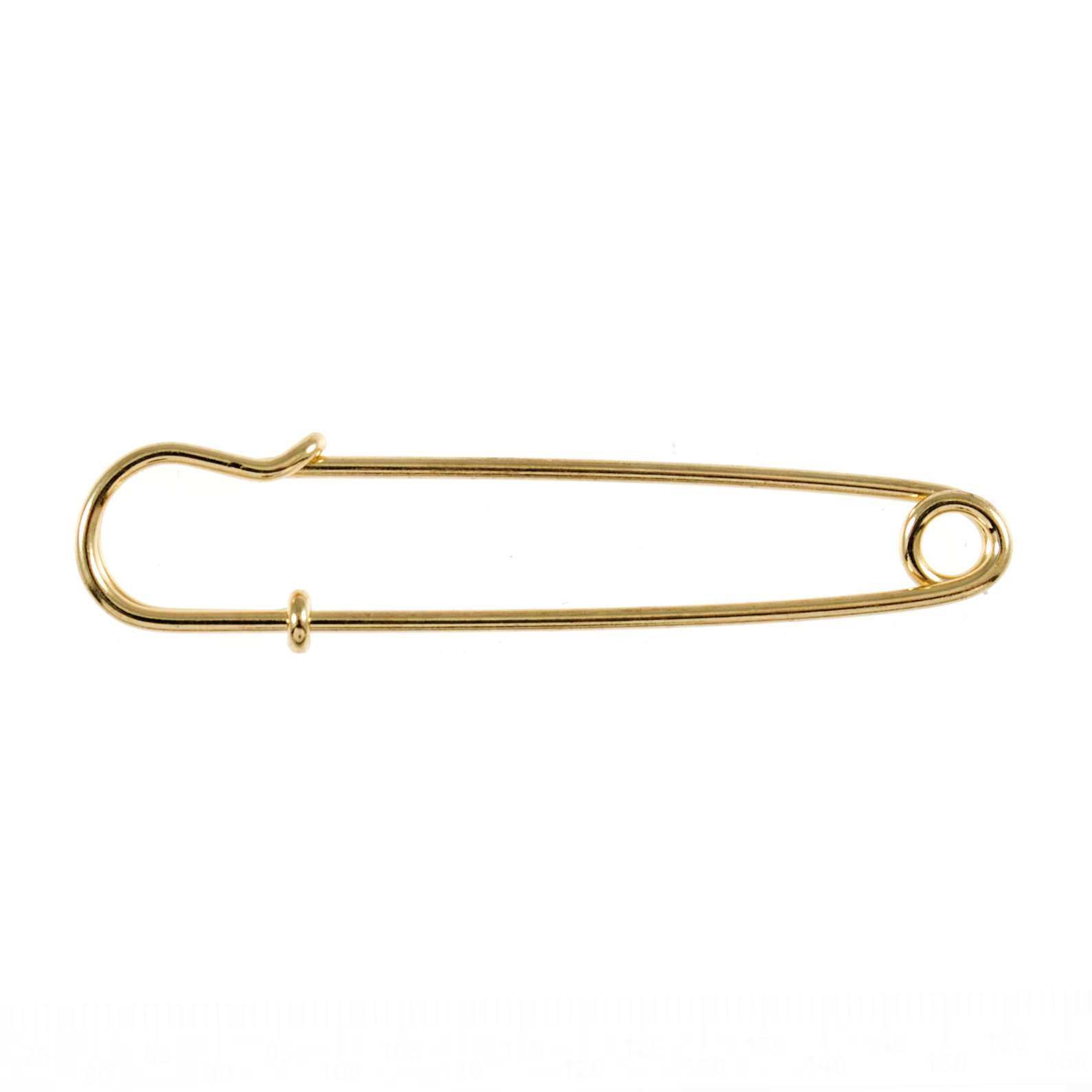 Knapper, guld (imit) pin, 76 mm (01121)